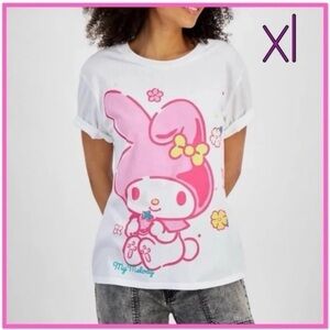 BNWT Women’s XL My Melody Graphic Tee - White and Pink